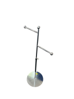 Adjustable Chrome Twin Arm Display Stand - Image 2