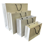 Shiny White Paper Gift Bags