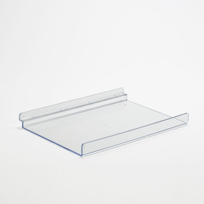 shelf with lip Flat Slatwall Shelf With Lip: 250mm (W) x 160mm (D) - Image 1