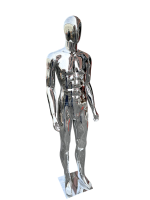 Chrome Male Full Body Mannequin