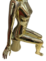 Gold Seated Female Mannequin - Image 4