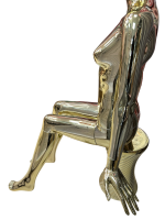 Gold Seated Female Mannequin - Image 5