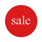 Red Circular SALE Hanging Signs - Image 2