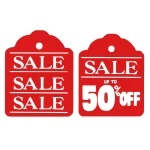 SALE / SALE UP TO 50% OFF Double-Sided Hanging Sign