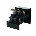 3 Step Black Acrylic Display Stand - Image 2