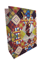 Vibrant Multi-Pattern Paper Gift Bag - Pack of 10 - Image 2