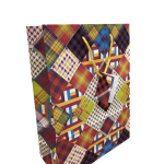 Vibrant Multi-Pattern Paper Gift Bag - Pack of 10