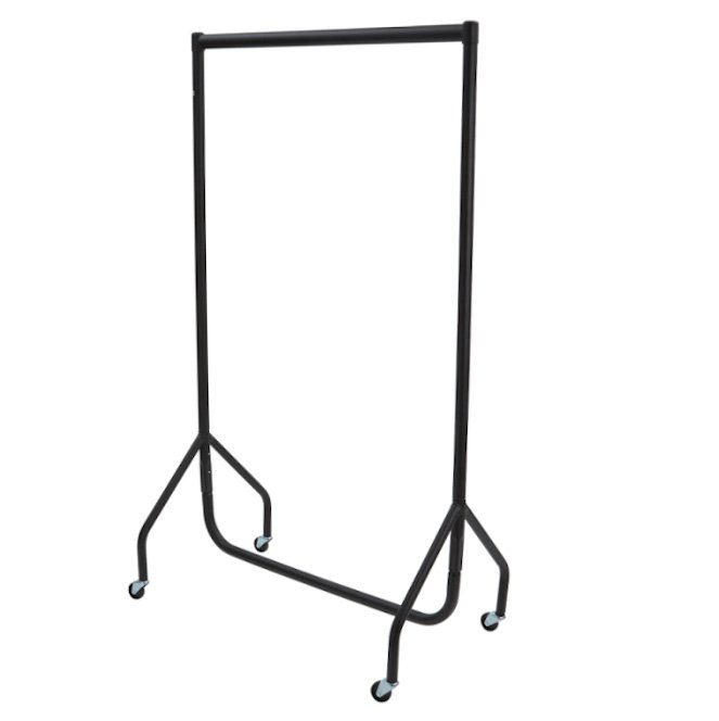 2ft black clothes rail 2ft Black Clothes Rail - Image 1