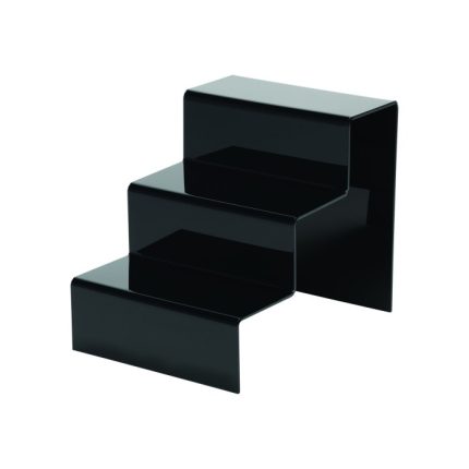 3 Step Black Acrylic Display Stand