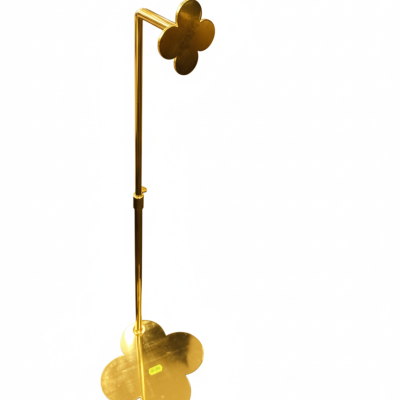 Gold Countertop Flower Handbag Display Stand