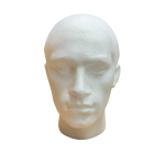 Male Styrofoam Mannequin Head 27cm