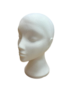 Female Styrofoam Mannequin Head 27cm - Image 2
