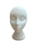 Female Styrofoam Mannequin Head 27cm