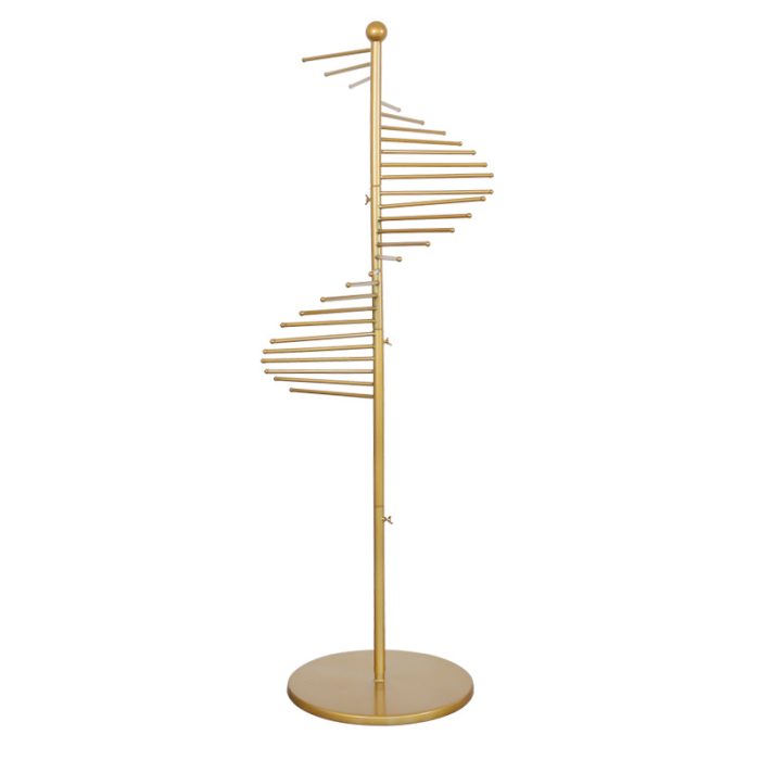 Gold Metal Scarf Display Stand - Image 2