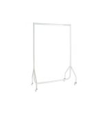 4ft White Clothes Rail