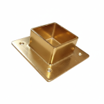 Twin Slot Floor Gold Socket