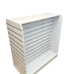 White Slatwall Gondola Display Unit