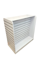 White Slatwall Gondola Display Unit