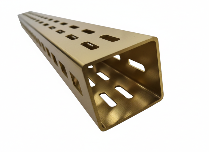 Twin Slot Square Gold Column - 8ft - Image 2
