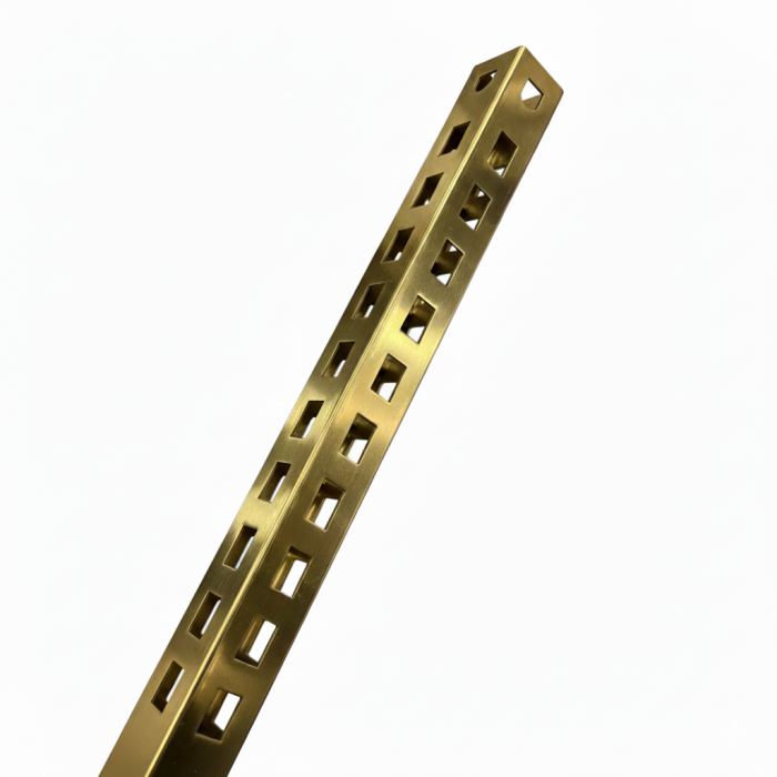 Twin Slot Square Gold Column - 8ft - Image 1