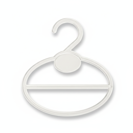 Clear Plastic Scarf Round Hanger