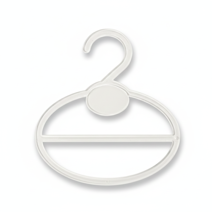 clear scarf hanger Clear Plastic Scarf Round Hanger - Image 1