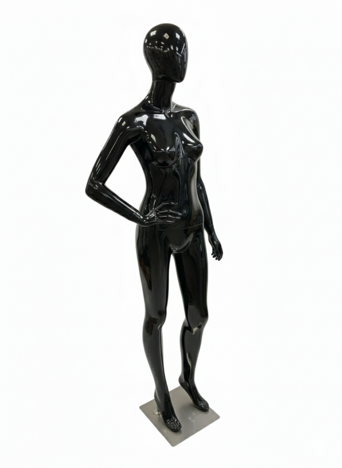 Black Female Full Body Mannequin - Right Arm Pose - Image 2