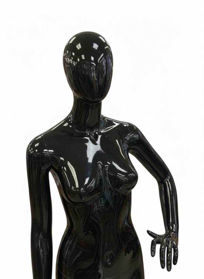 Black Female Full Body Mannequin - Left Arm Pose - Image 2