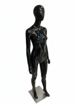 Black Female Full Body Mannequin - Straight Arms - Image 2
