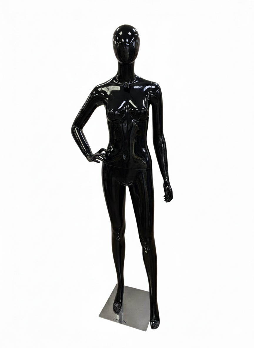 Black Female Full Body Mannequin - Right Arm Pose