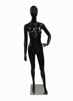 Black Female Full Body Mannequin - Left Arm Pose