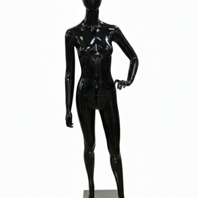 Black Female Full Body Mannequin - Left Arm Pose
