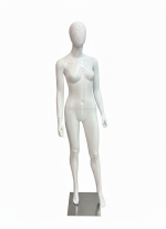 White Female Full Body Mannequin - Straight Arms