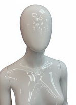 White Female Full Body Mannequin - Straight Arms - Image 5