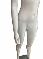 White Female Full Body Mannequin - Straight Arms - Image 3