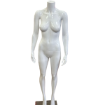 Female Full Body Headless Mannequin - Gloss White finish