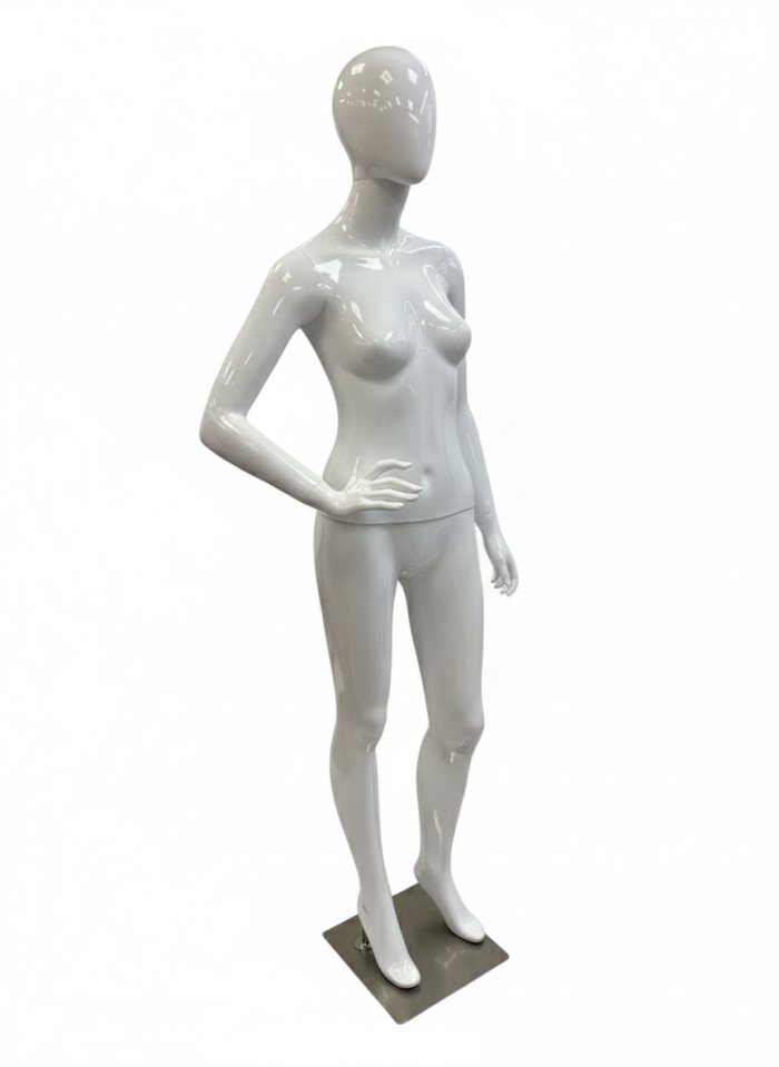 White Female Full Body Mannequin - Right Arm Pose - Image 3