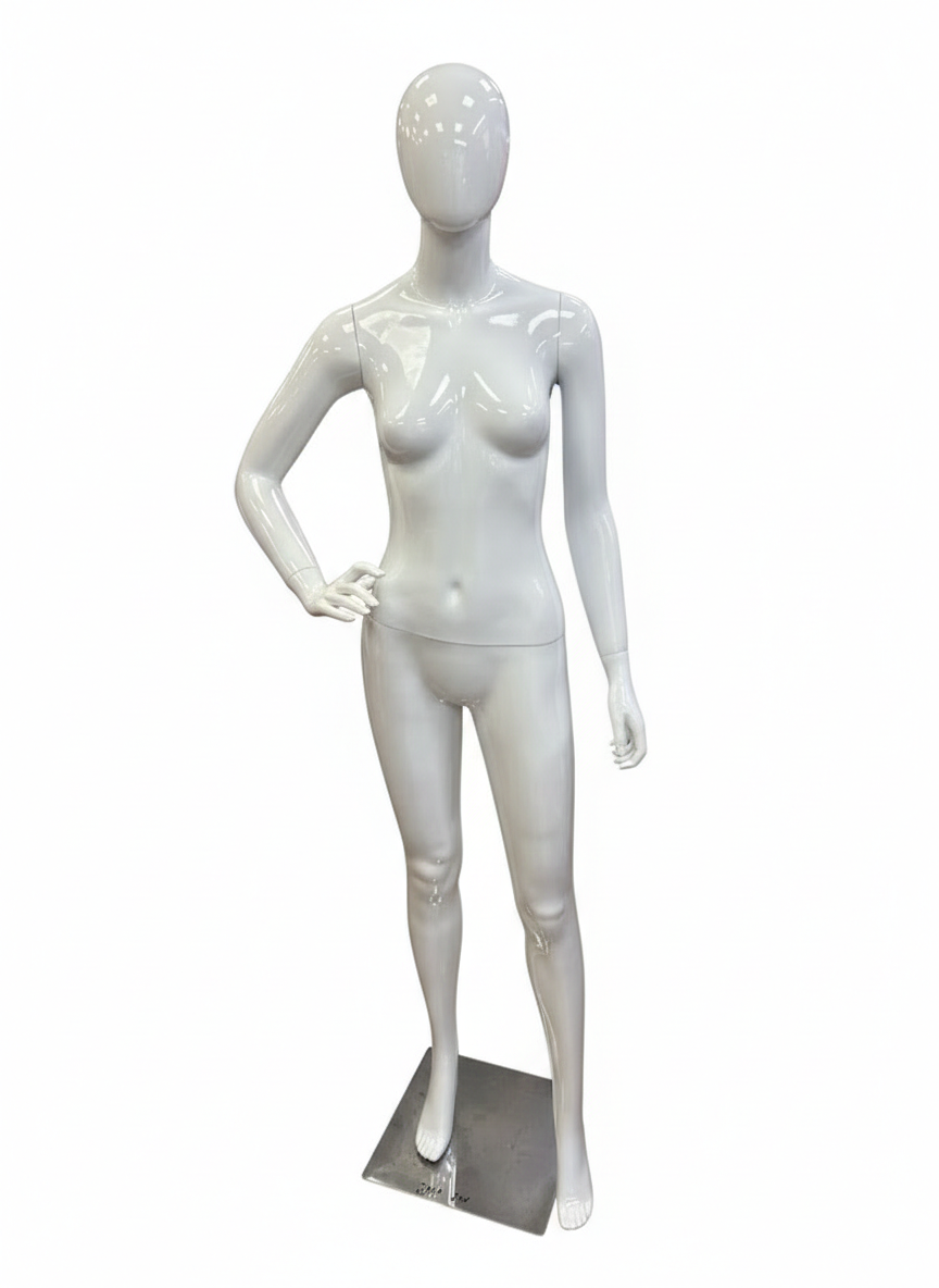 White Female Full Body Mannequin - Right Arm Pose
