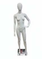 White Female Full Body Mannequin - Left Arm Pose