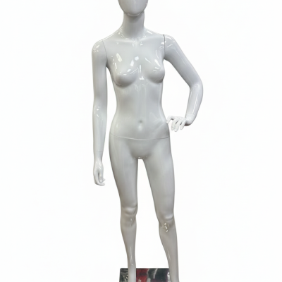 White Female Full Body Mannequin - Left Arm Pose