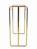 Gold Clothing Display Rail with Top Marble Shelf - Image 6