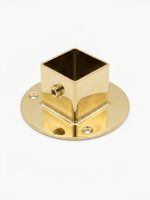 Twin Slot Floor Gold Socket