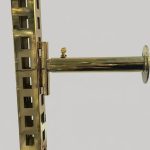 Twin Slot Wall Fixing Gold Bracket Adjustable - Pair - Image 2