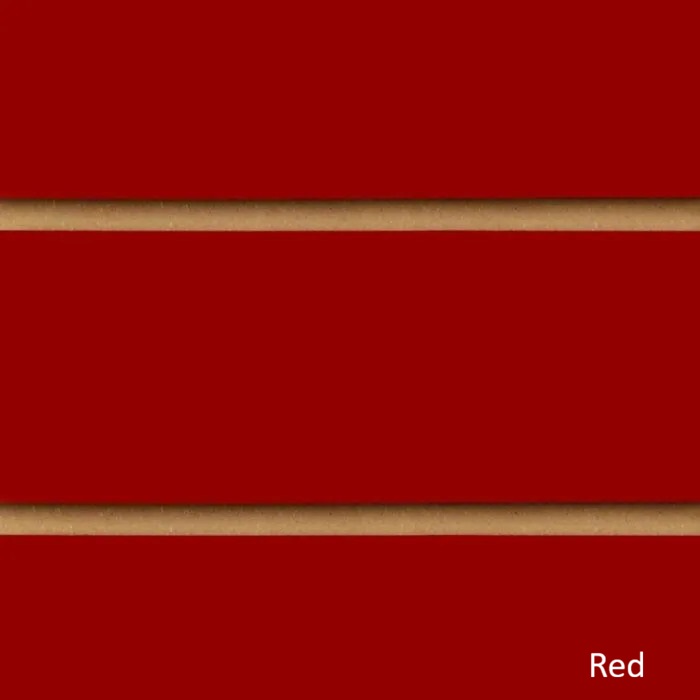 red board Red Slatwall Panel Portrait - Image 1