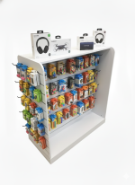 White Slatwall Gondola Display Unit - Image 3