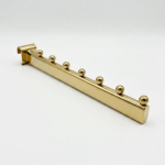 Gold Straight Arm with 7 Ball Stops – Back Bar Display Fitting