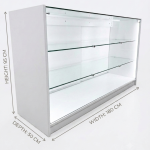 6Ft White Wooden Shop Display Counter - Image 2