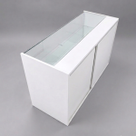 6Ft White Wooden Shop Display Counter - Image 3