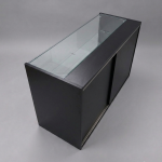 6Ft Black Wooden Shop Display Counter - Image 2
