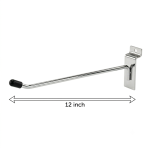 Slatwall Single Prong Hook - 12"